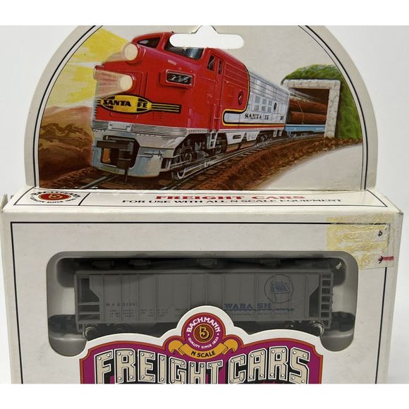 N SCALE BACHMANN Wabash 47' COVERED 70 TON HOPPER ITEM 73660 FREIGHT CARS - Picture 1 of 3